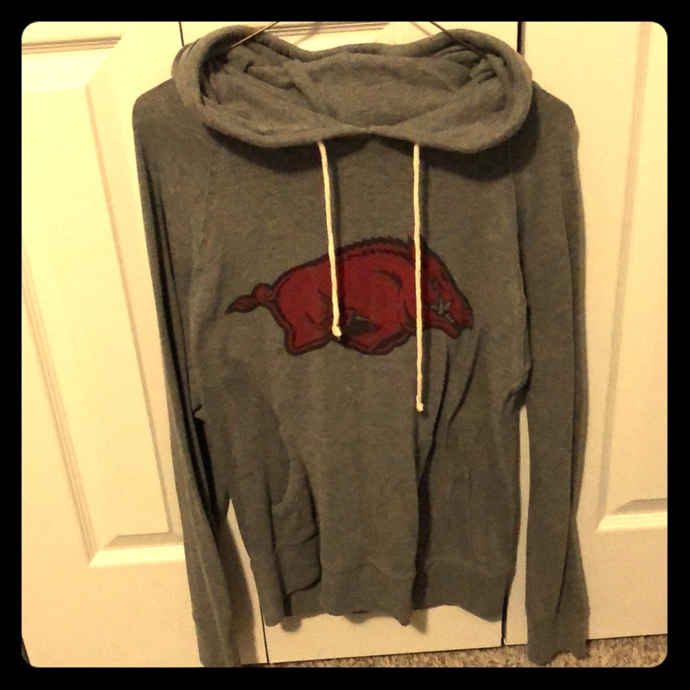 Gray Razorback hoodie!